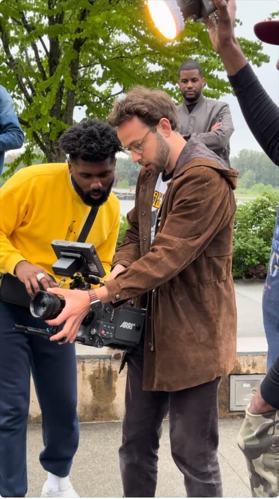Image Logix production crew on location with professional cinema camera — a connected growth system, not a fragmented agency
